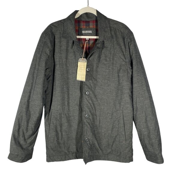 HornyToad Toad&Co Flatiron Jacket Charcoal M Button-Up wool Cotton Blend barn - Picture 1 of 13